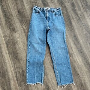 Abercrombie & Fitch Straight Leg Blue Jeans - Size 29/8 short